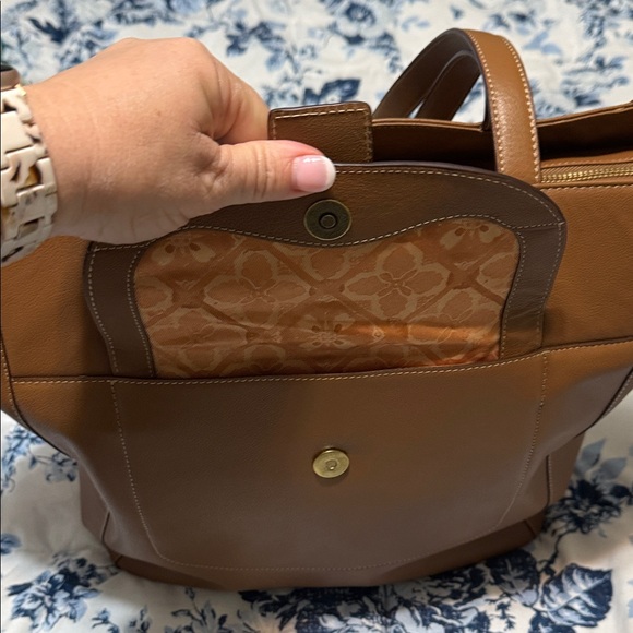 Lucky Brand Brown Tote with Gold Accent - Picture 3 of 7